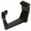 FloPlast  uPVC Square Fascia Brackets Black 114mm 10 Pack