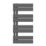 Flomasta Cantilever 800mm x 400mm 1017BTU Anthracite Vertical Designer Radiator