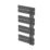 Flomasta Cantilever 800mm x 400mm 1017BTU Anthracite Vertical Designer Radiator