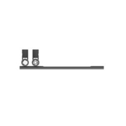 Flomasta Cantilever 800mm x 400mm 1017BTU Anthracite Vertical Designer Radiator
