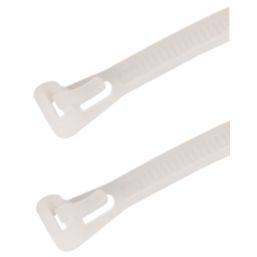 Essentials Non Fire Rated Easy Release Cable Ties Natural 15cm x 0.75cm 100 Pack
