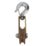 Essentials Steel Snap Hook Single Wheel Pulley 80mm