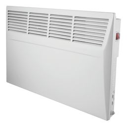 Manrose HP24TIMPH100T 1000W Electric Wall-Mounted Panel Heater 440mm x 455mm White 3500BTU
