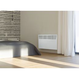 Manrose HP24TIMPH100T 1000W Electric Wall-Mounted Panel Heater 440mm x 455mm White 3500BTU