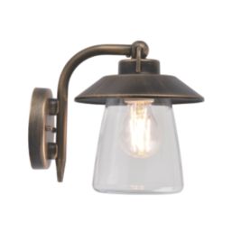 Lutec Cate Outdoor Wall Light Antique Brass