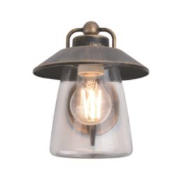 Lutec Cate Outdoor Wall Light Antique Brass