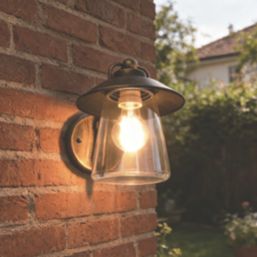 Lutec Cate Outdoor Wall Light Antique Brass
