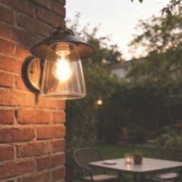Lutec Cate Outdoor Wall Light Antique Brass