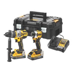 DEWALT DCK2052H2T-GB 18V 2 x 5.0Ah Li-Ion PowerStack Brushless Cordless Twin Kit