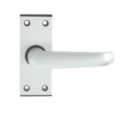Union Ambassador Lever Handle Pair Satin Aluminium