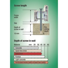 Spax  TX Countersunk Self Drilling Frame Anchor Screws 7.5mm x 120mm 100 Pack