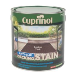 Cuprinol  2.5Ltr Boston Teak Anti Slip Decking Stain