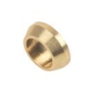 Flomasta  Brass Compression Blanking Disc Caps 15mm 2 Pack