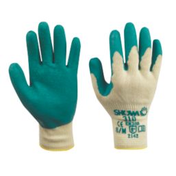 Showa 310  Latex Grip Gardening Gloves Green Large