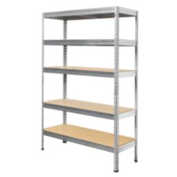 Essentials  5-Tier Metal Garage Shelving Unit 1200mm x 450mm x 1800mm