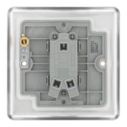 LAP  20A 16AX 1-Gang 2-Way Toggle Switch  Brushed Stainless Steel