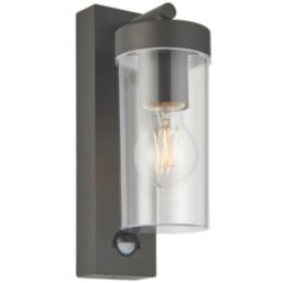 Saxby Oslo Outdoor Wall Light With PIR Sensor Grey