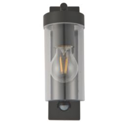 Saxby Oslo Outdoor Wall Light With PIR Sensor Grey