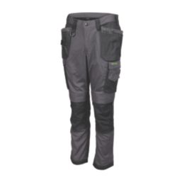 Apache Sudbury Work Trousers Grey/Black 30" W 29" L