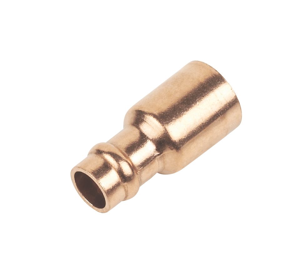Flomasta Copper Solder Ring Fitting Reducer F 8mm x M 15mm Screwfix