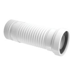 McAlpine  Flexible Straight Toilet Pan Connector White 100-160mm