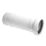 McAlpine  Flexible Straight Toilet Pan Connector White 100-160mm