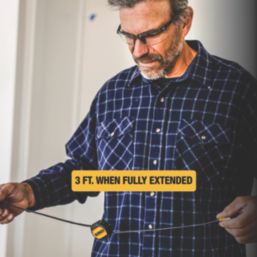 DEWALT USB-A to Micro USB-B / Lightning / USB-C Retractable 3-in-1 Cable 0.9m