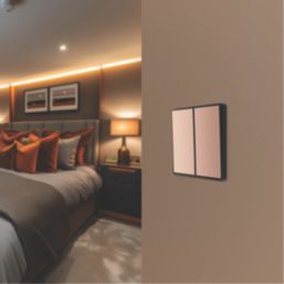 British General Evolve 20A 16AX 2-Gang 2-Way Light Switch  Copper