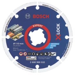 Bosch Expert X-Lock Metal Segmented Diamond Cutting Disc 115mm