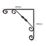 Essentials Ornamental Scroll Shelf Brackets Black 250mm x 250mm 10 Pack