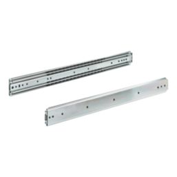 Essentials Steel Heavy Duty Self-Closing Ball Bearing Drawer Runners 500mm 2 Pack
