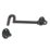 GateMate Cast Pattern Cabin Hook Black 150mm