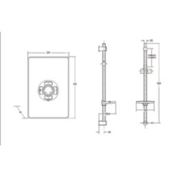 Triton Miniatures Black Gloss 8.5kW  Manual Electric Shower