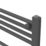 Flomasta 1200mm x 600mm 2102BTU Anthracite Flat  Towel Radiator
