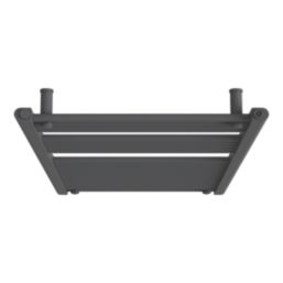 Flomasta 1200mm x 600mm 2102BTU Anthracite Flat  Towel Radiator