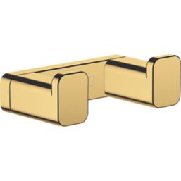 Hansgrohe AddStoris Double Bathroom Hook Polished Gold Optic