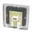 Hager Sollysta WRBTSBSB 1-Gang Slave Brushed Steel with Black Inserts