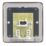 Hager Sollysta WRBTSBSB 1-Gang Slave Brushed Steel with Black Inserts