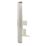Hager Sollysta WRBTSBSB 1-Gang Slave Brushed Steel with Black Inserts