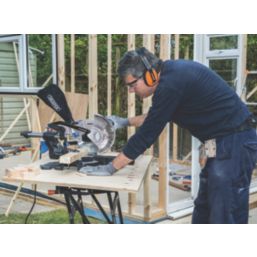 Draper 83677 210mm  Electric Single-Bevel Sliding Compound Mitre Saw 230V