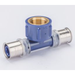 Wavin Tigris K5 Multi-Layer Composite Press-Fit Adapting One-Sided Female Tees 20mm x 0.75" x 20mm 10 Pack