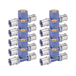 Wavin Tigris K5 Multi-Layer Composite Press-Fit Adapting One-Sided Female Tees 20mm x 0.75" x 20mm 10 Pack