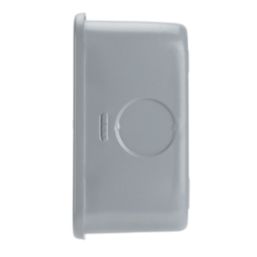 Contactum  13A Unswitched Metal Clad Fused Spur with Neon  with White Inserts