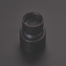 Highlife Bathrooms  Swivel & Tilt Square Rainfall Shower Head Matt Black 200mm