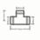 Flomasta  Copper Solder Ring Equal Tee 8mm
