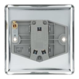 LAP  20A 16AX 1-Gang 2-Way Light Switch  Polished Chrome with Black Inserts