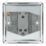 LAP  20A 16AX 1-Gang 2-Way Light Switch  Polished Chrome with Black Inserts
