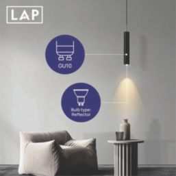 LAP Narrow Beam Angle  GU10 LED Light Bulb 345lm 2.5W 5 Pack