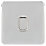 Schneider Electric Lisse Deco 10AX 1-Gang 2-Way Light Switch  Polished Chrome with White Inserts