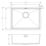 Carysil SR1013 1 Bowl Stainless Steel Kitchen Sink 590mm x 440mm